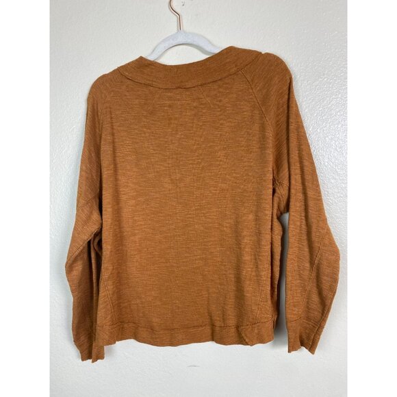 Free People Don't Forget Me Sweater Top Women sz Medium Mocha Brown We The Free - Picture 12 of 14